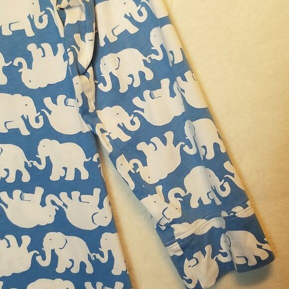 Lilly Pulitzer L Christie Dress Tusk In Sun Bay Blue Elephant Print Jersey Beach - Picture 2 of 9